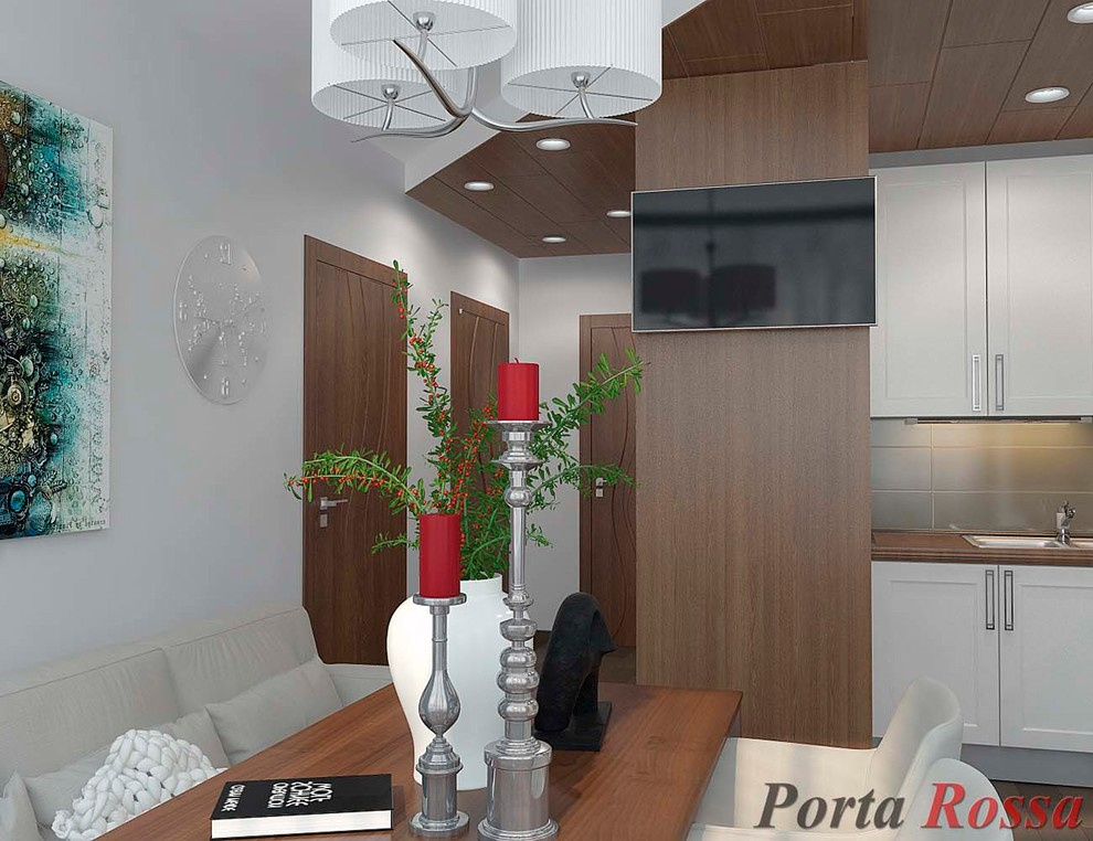 Kitchen studio design in Contemporary style