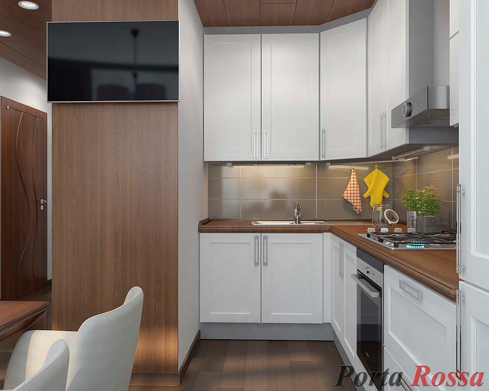 Kitchen studio design in Contemporary style