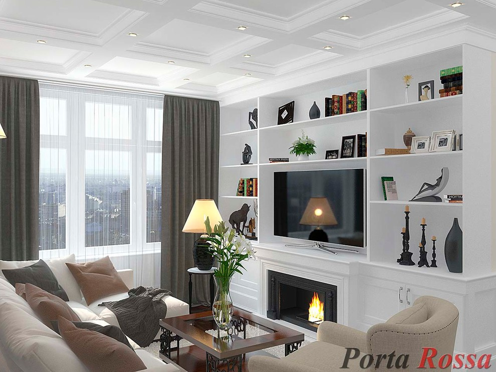 Living-room design in Classical style