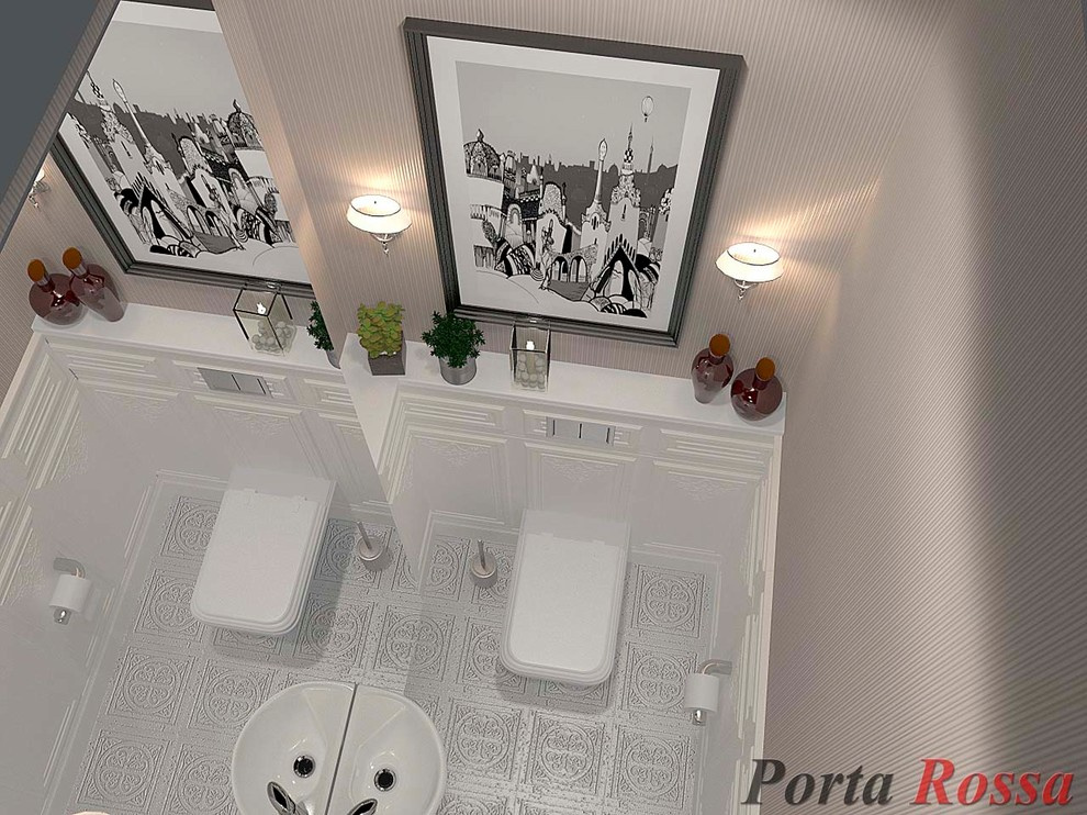 Bathroom design in Classical style