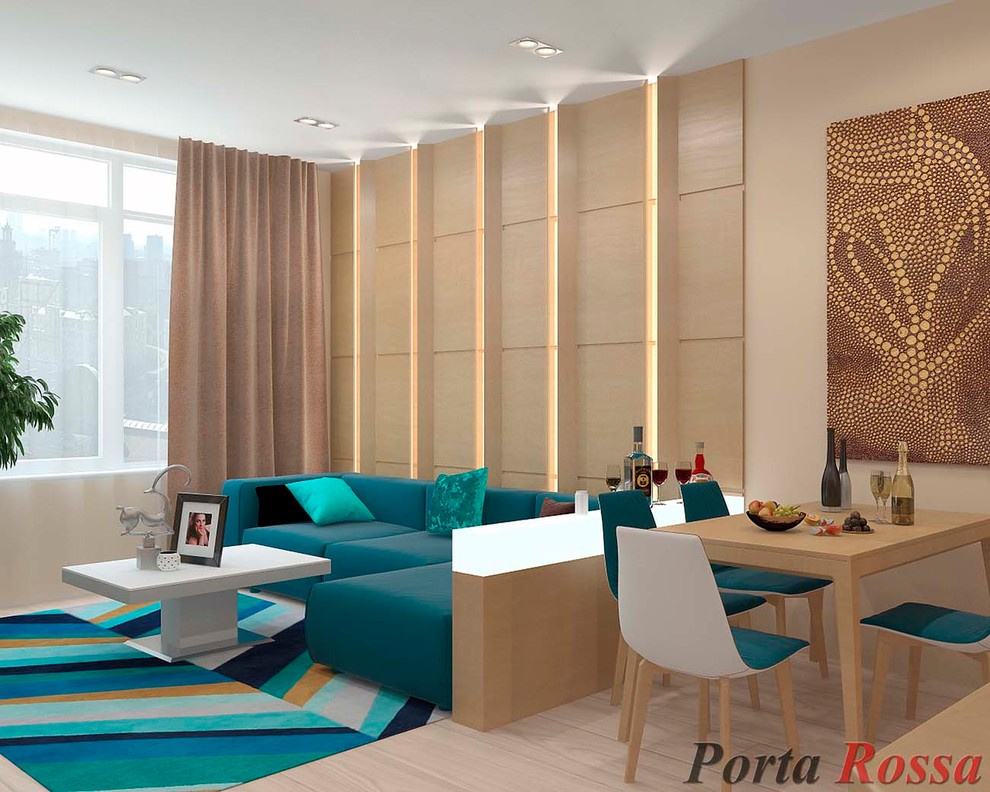 Kitchen studio design in Contemporary style