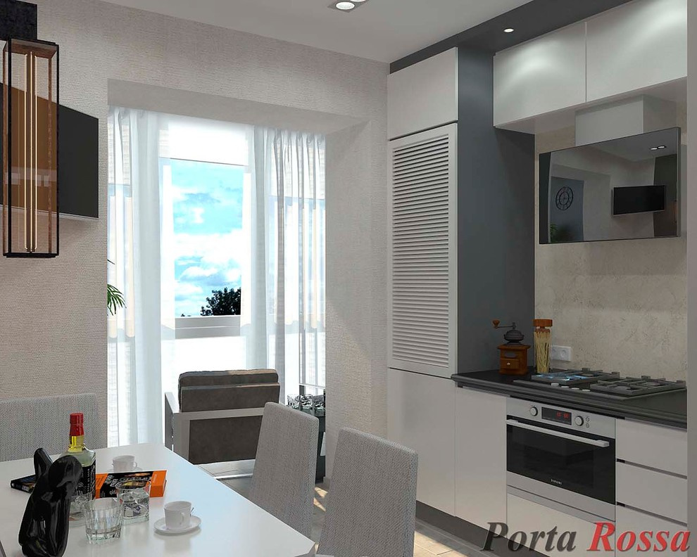Kitchen design in Loft style