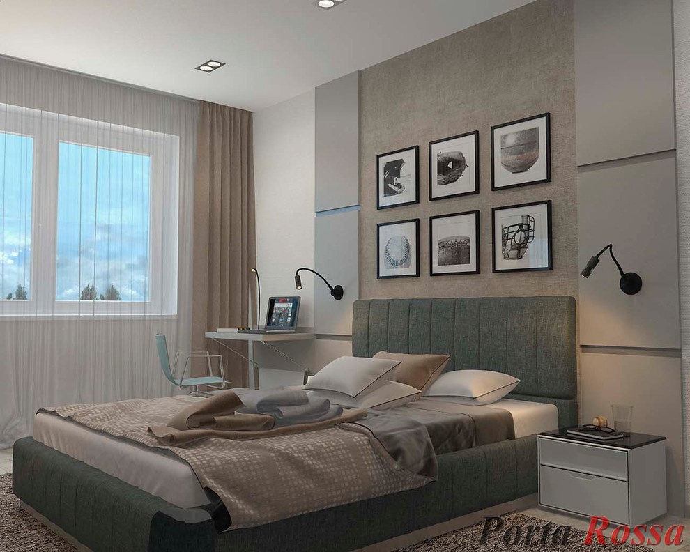Bedroom design in Loft style