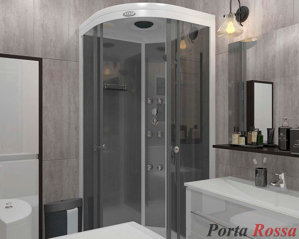 Bathroom design in Loft style