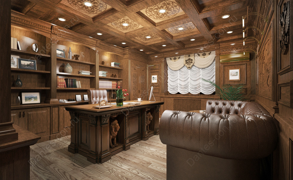 Дизайн интерьер кабинета в классическом стиле