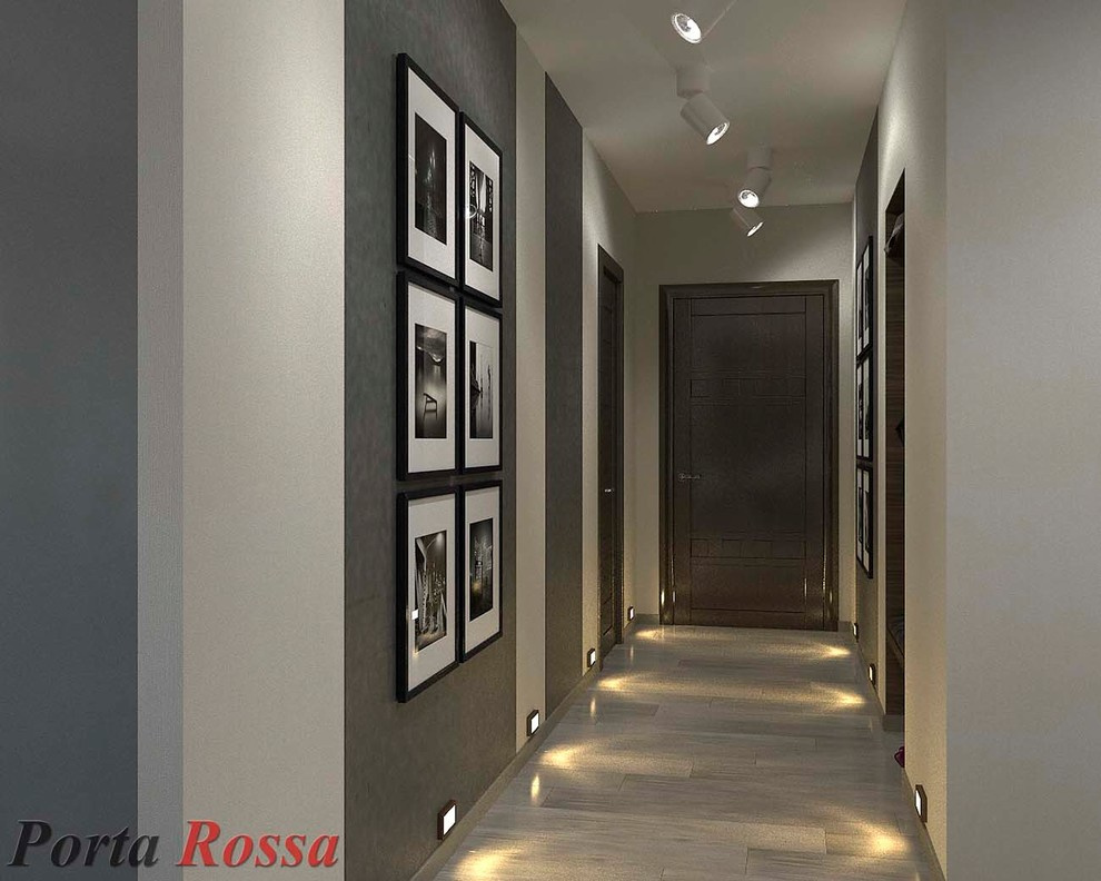 Corridor design in Loft style