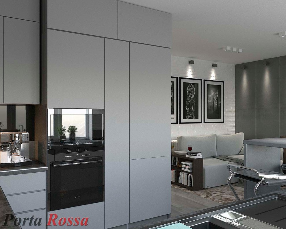 Kitchen design in Loft style