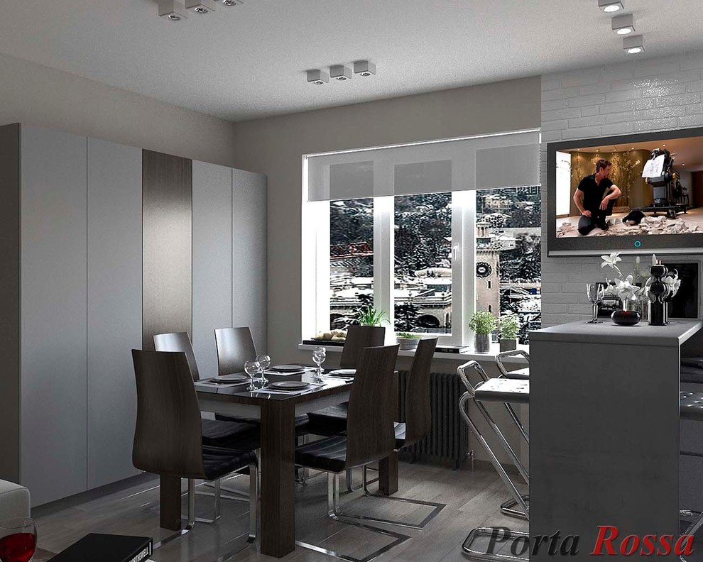 Kitchen design in Loft style