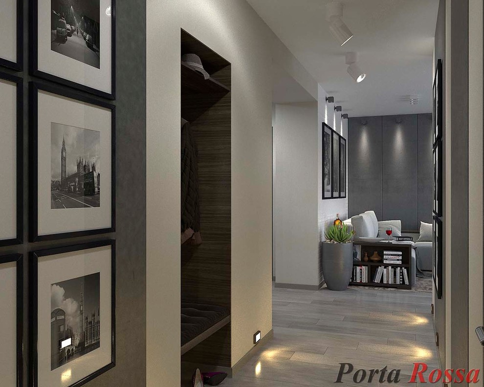 Corridor design in Loft style