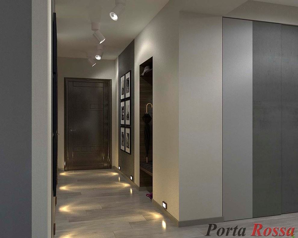 Corridor design in Loft style