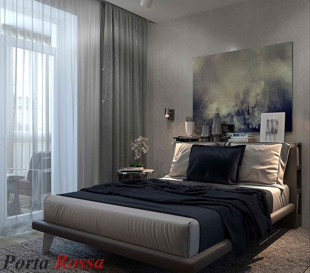 Bedroom design in Loft style