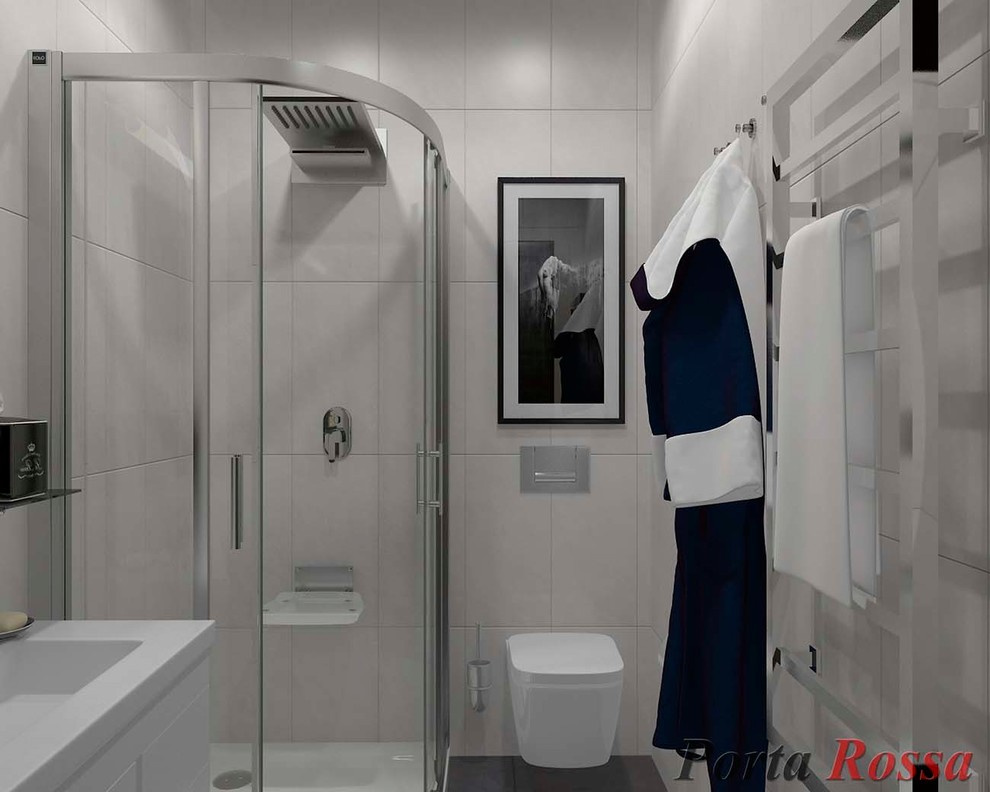 Bathroom design in Loft style