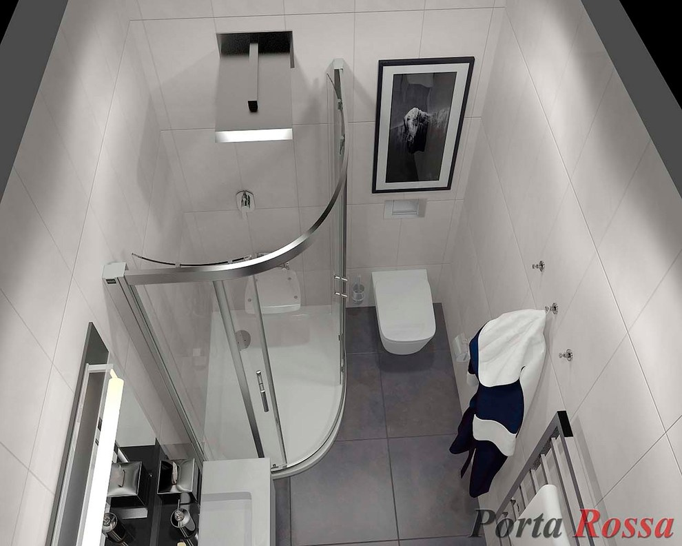 Bathroom design in Loft style