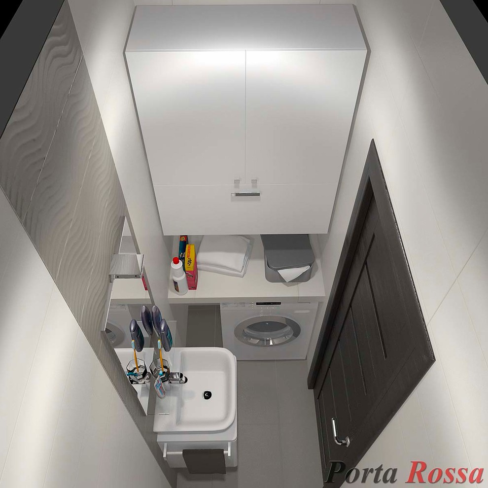 Bathroom design in Loft style