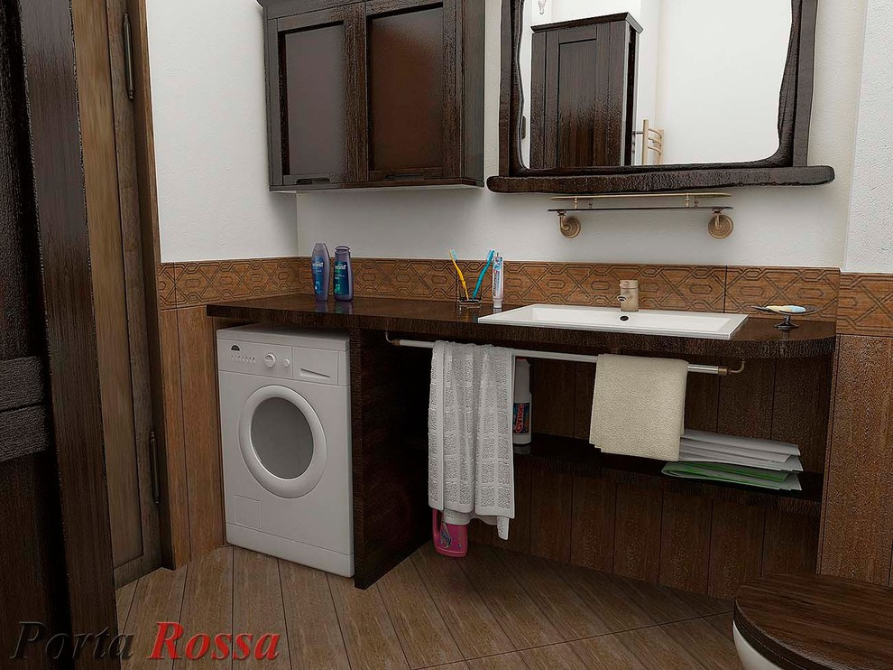 Bathroom design in Country style