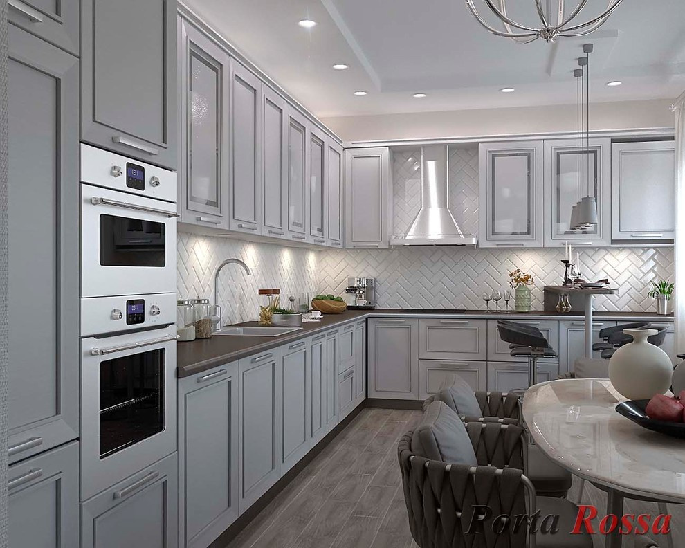 Kitchen studio design in Contemporary style