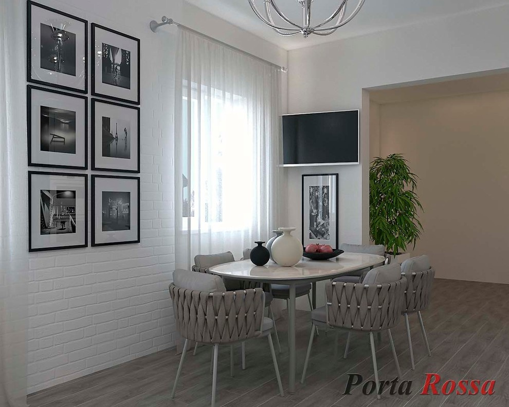 Kitchen studio design in Contemporary style