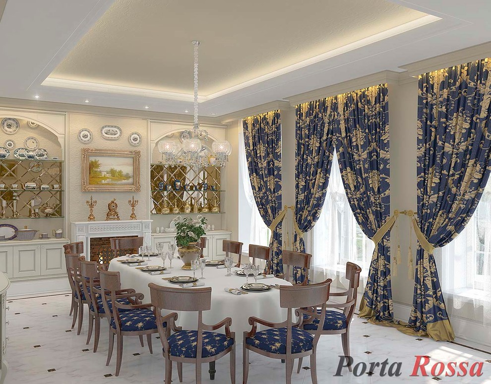 Dining-room design in Classical style