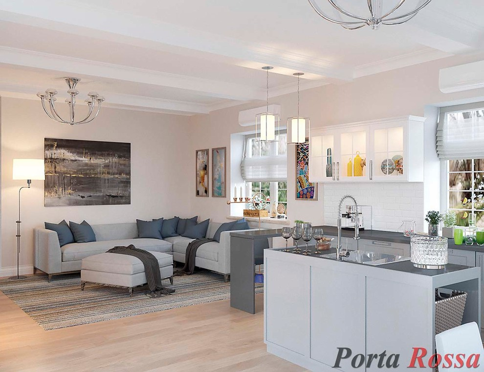 Kitchen design in Scandinavian style