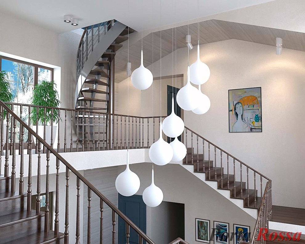Hall design in Scandinavian style)