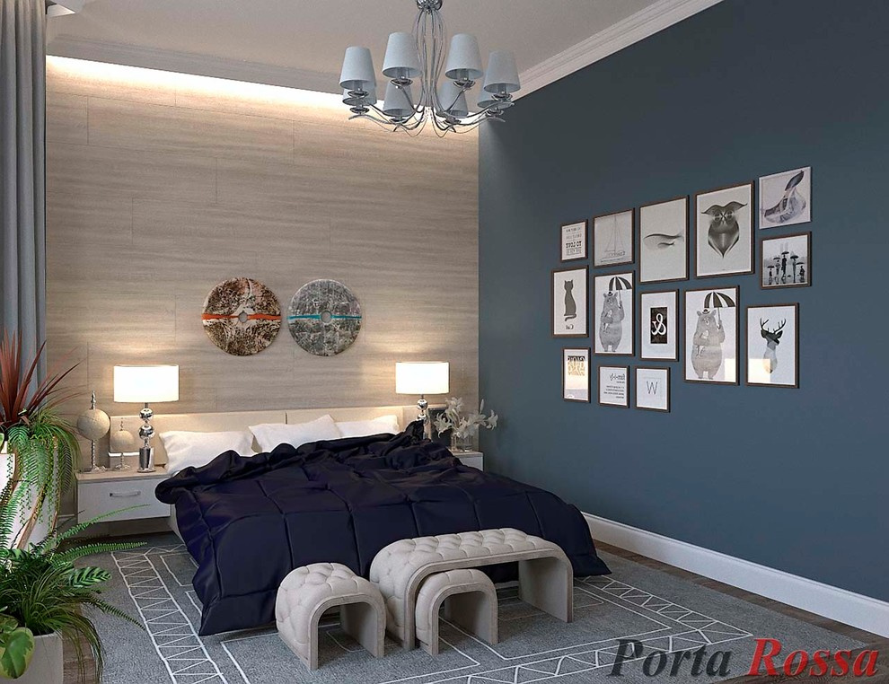 Bedroom design in Scandinavian style
