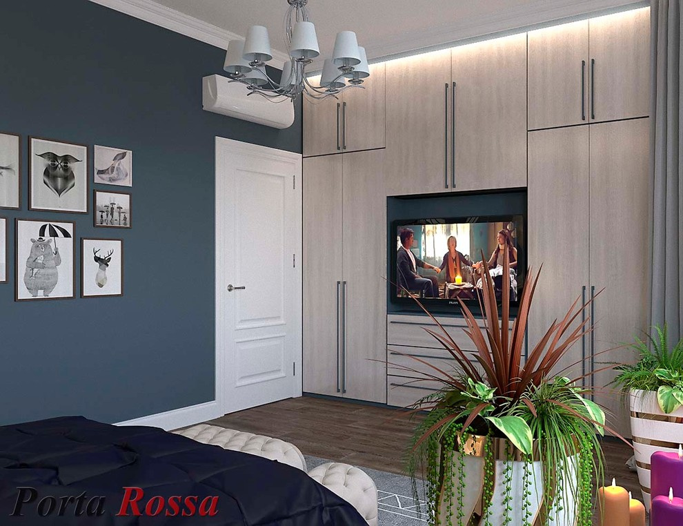 Bedroom design in Scandinavian style