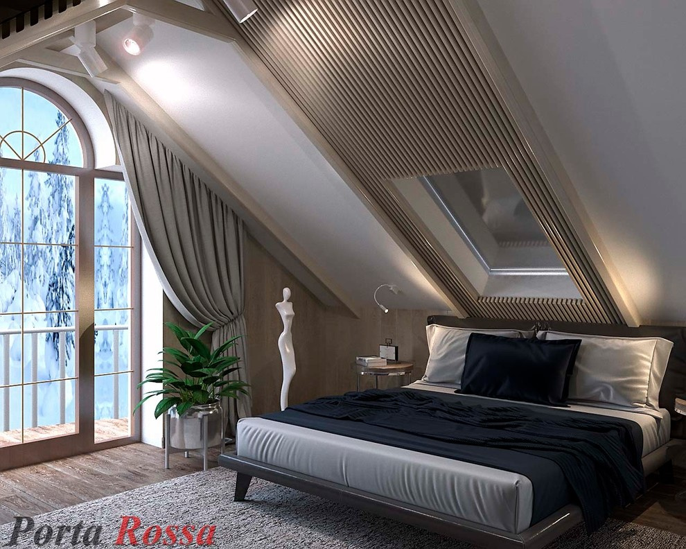 Bedroom design in Scandinavian style