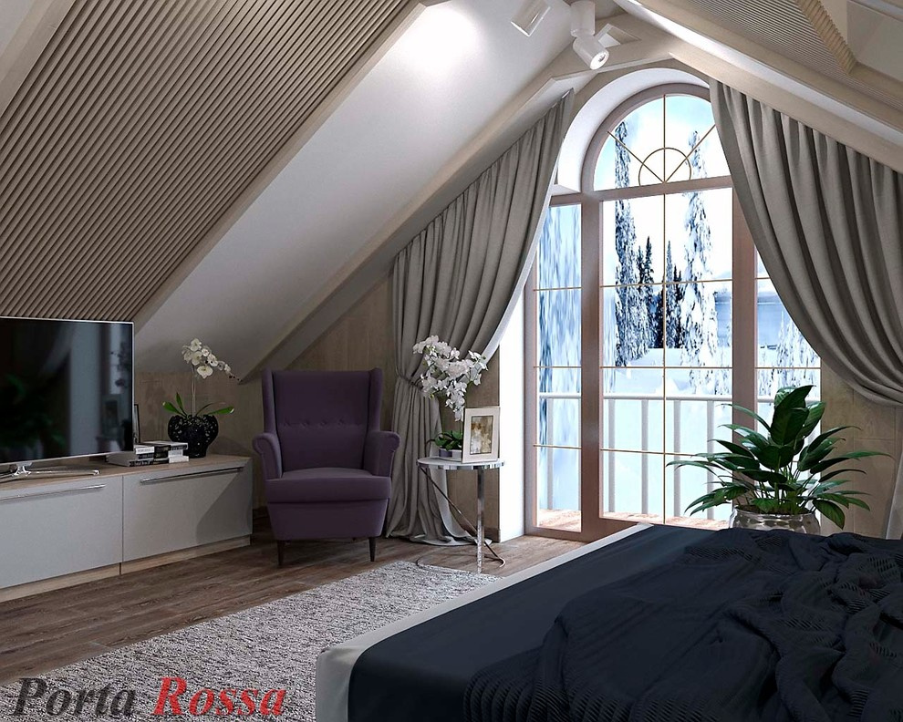 Bedroom design in Scandinavian style