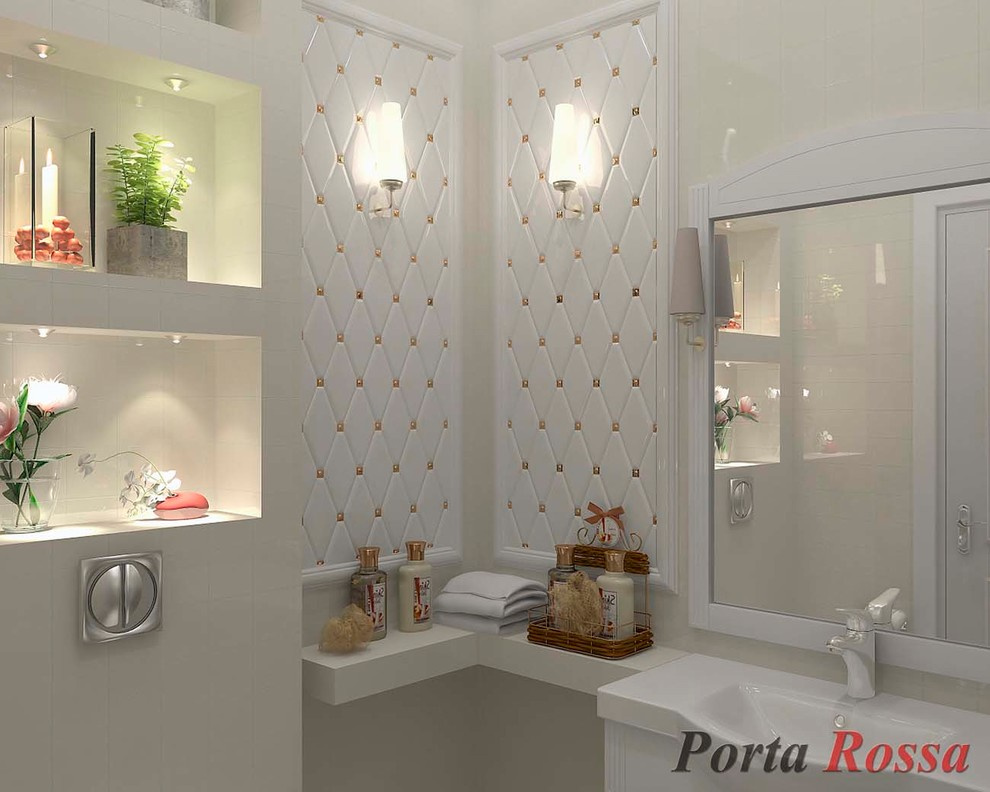 Bathroom design in Art Deco style
