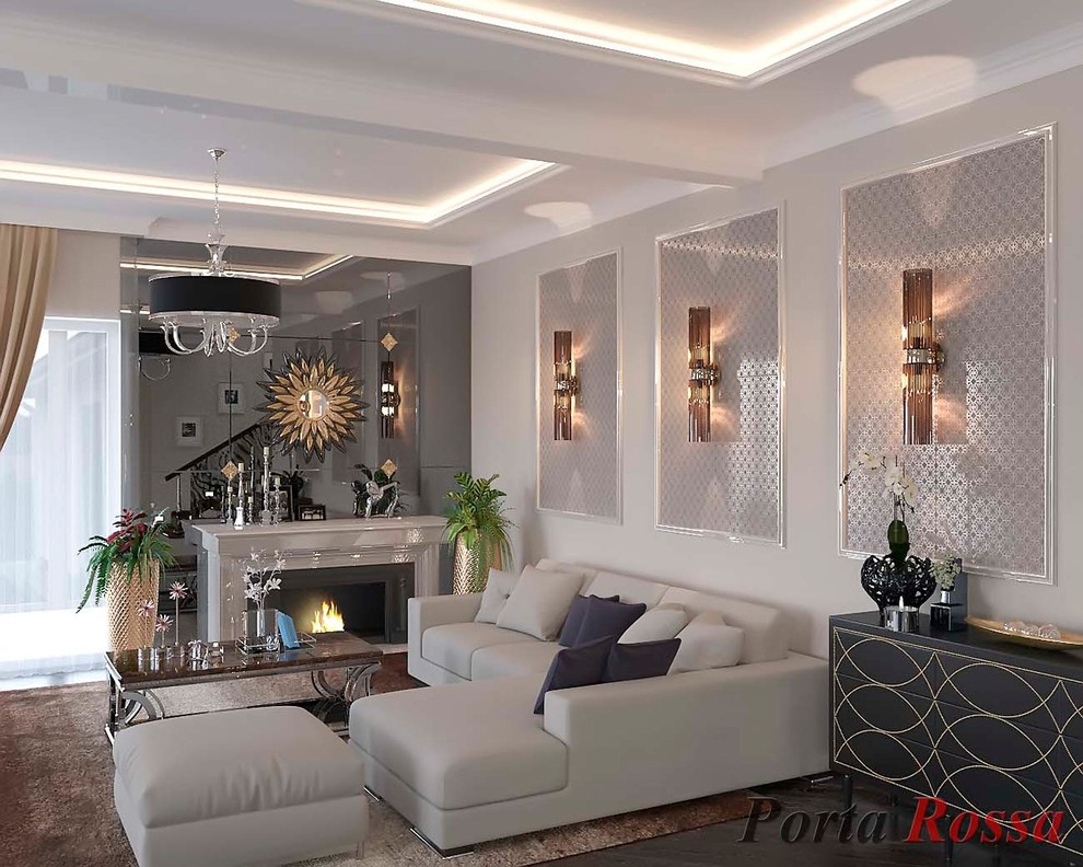 Living-room design in Art Deco style