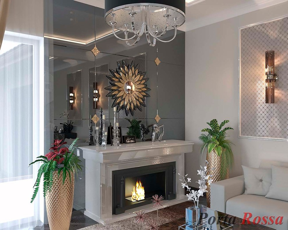 Living-room design in Art Deco style