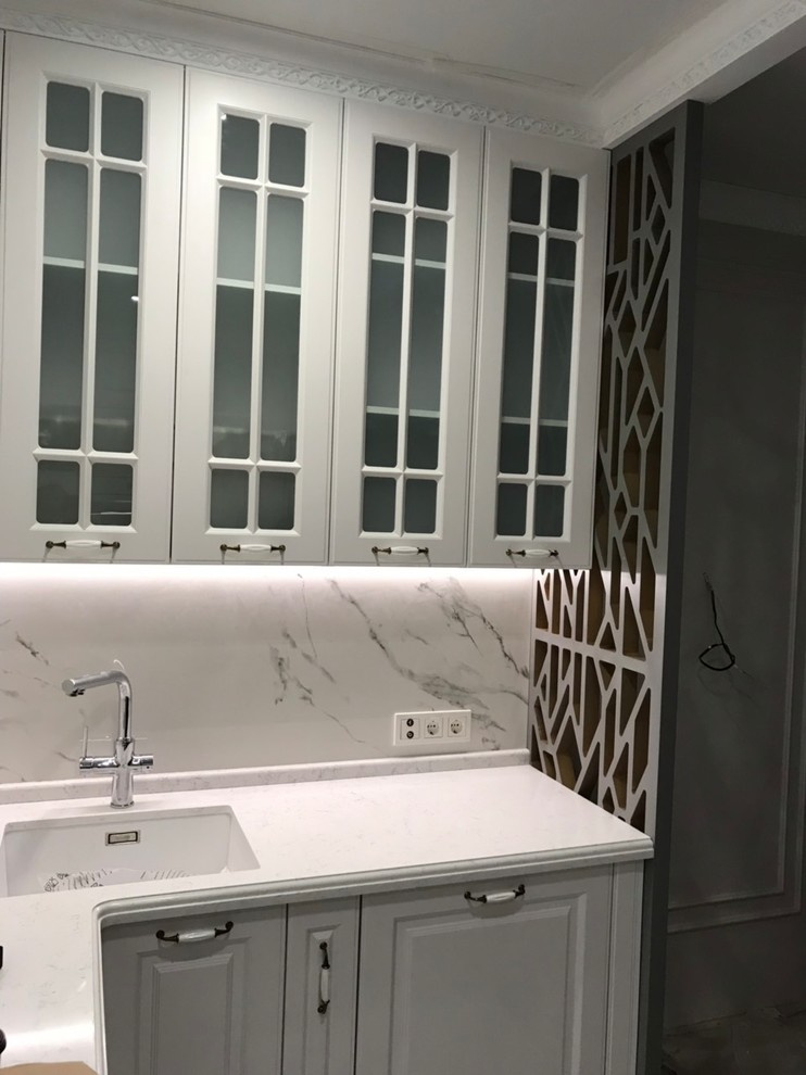 Резные ширмы из МДФ, столешница из Кварцевого камня