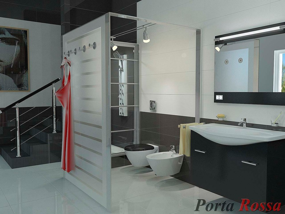 Bathroom design in Minimalist style