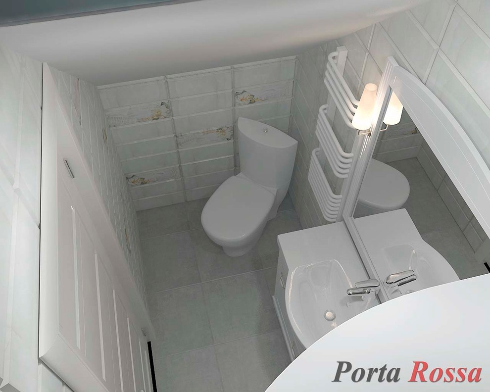 Bathroom design in Provence style