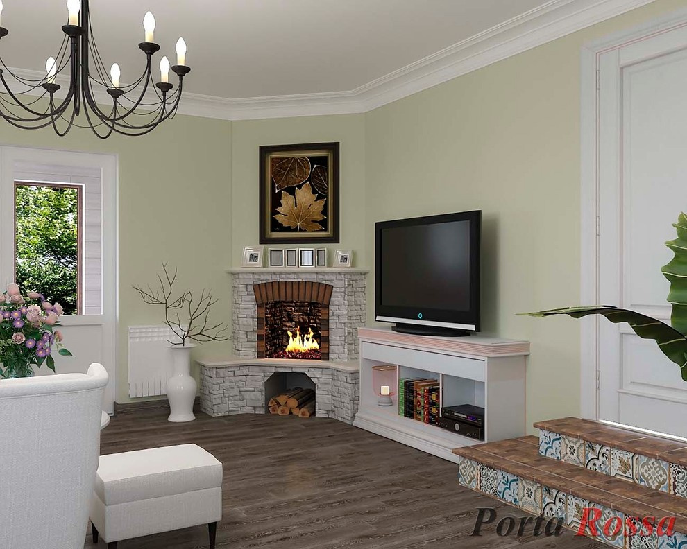 Living-room design in Provence style