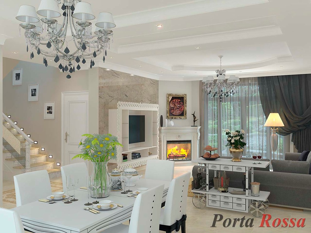 Living-room design in Classical style