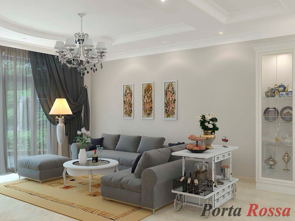 Living-room design in Classical style