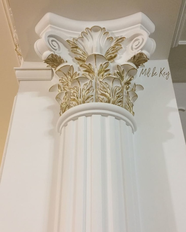 Золочение холла и мебели коттеджа