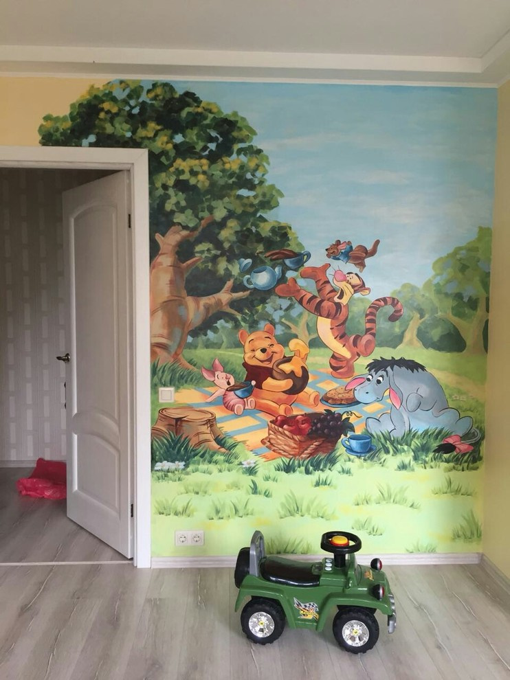 Роспись в детской "Винни Пух"