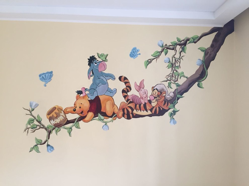Обложка проекта: Роспись в детской "Винни Пух"