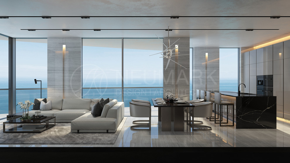 Aurora Apartment, Miami. Апартаменты в здании Aurora, Майами.