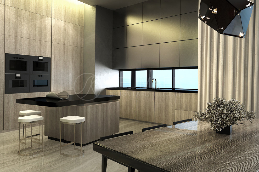 Porsche Tower Apartment. Апартаменты в Porsche Design Tower.