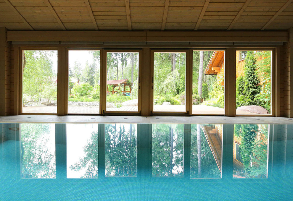 Деревянные окна в домах из клееного бруса