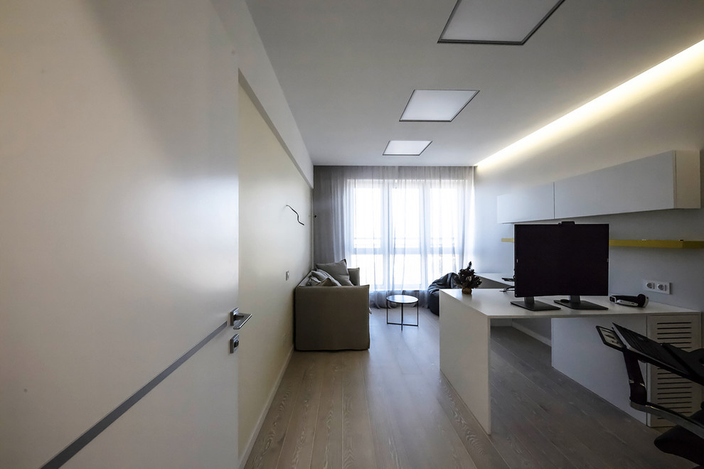 Дизайн квартиры в современном стиле с  акцентами.