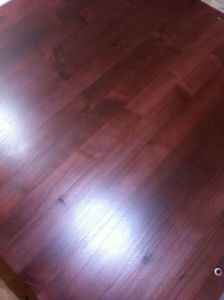 Покраска различных изделий из массива