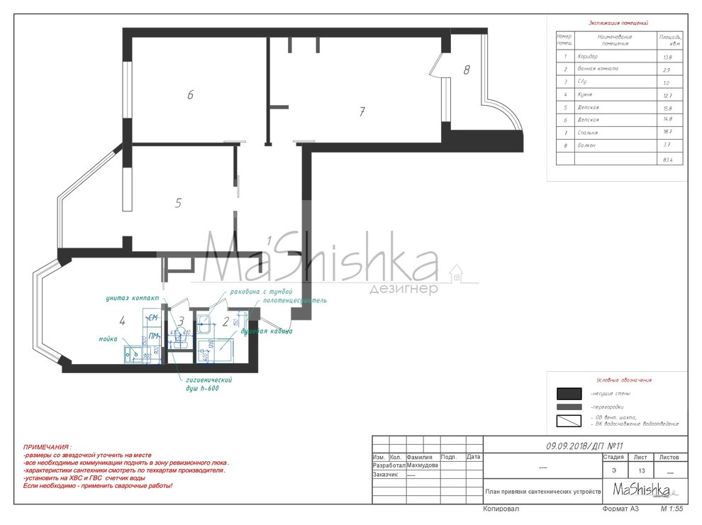 Альбом рабочих чертежей