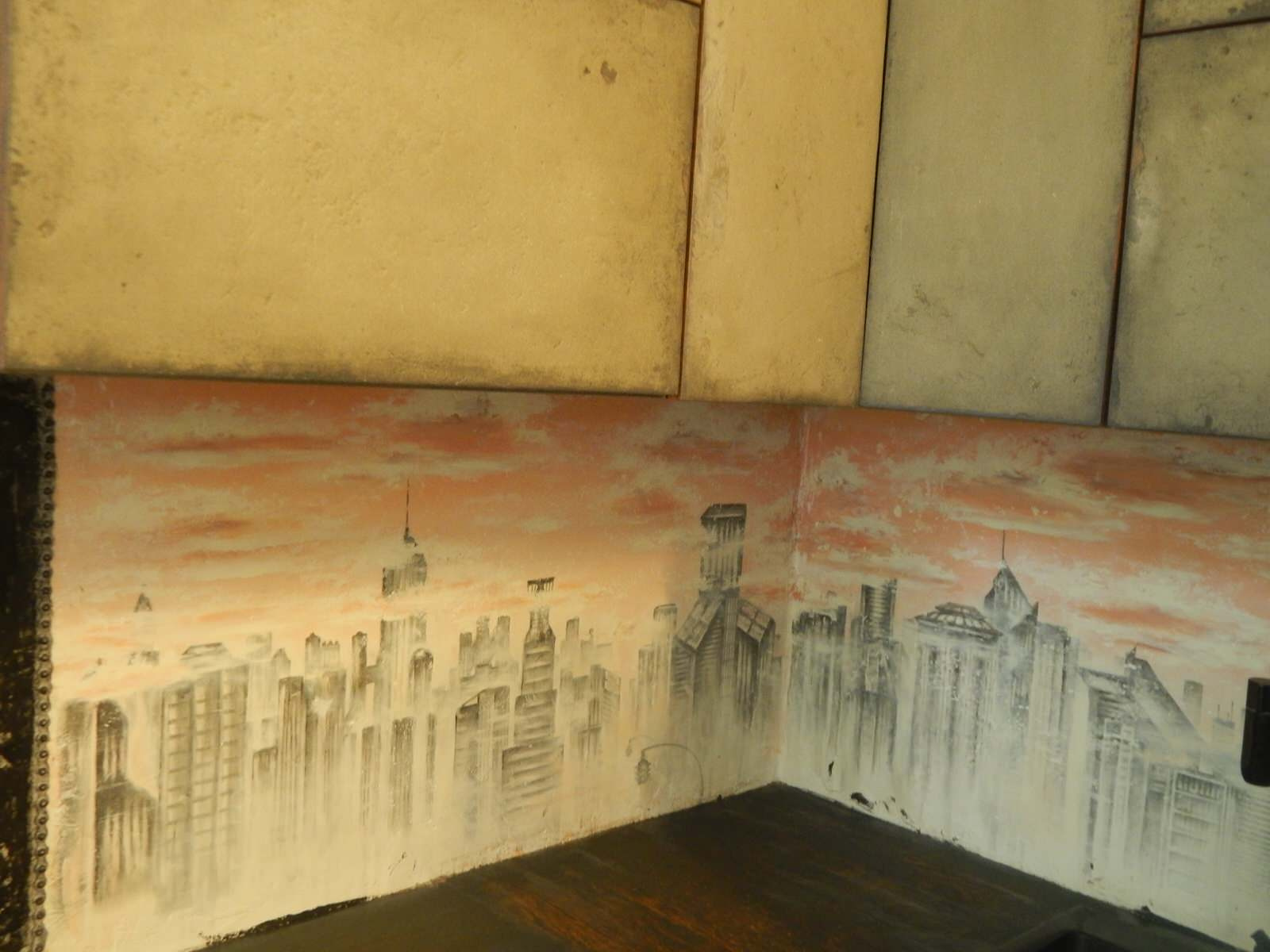 кухня в лофт Бетонная дорога для стритрейсера