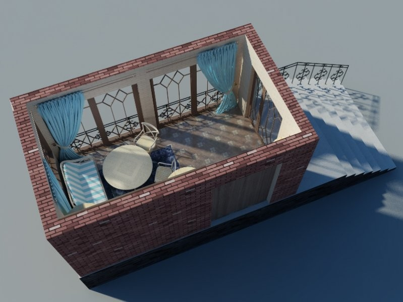 Терасса из тамбура