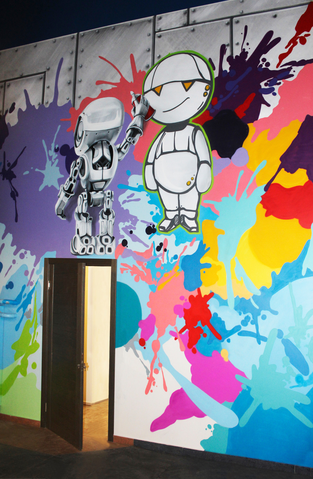 Росписи больших пространств в детском развлекательном центре Zамания