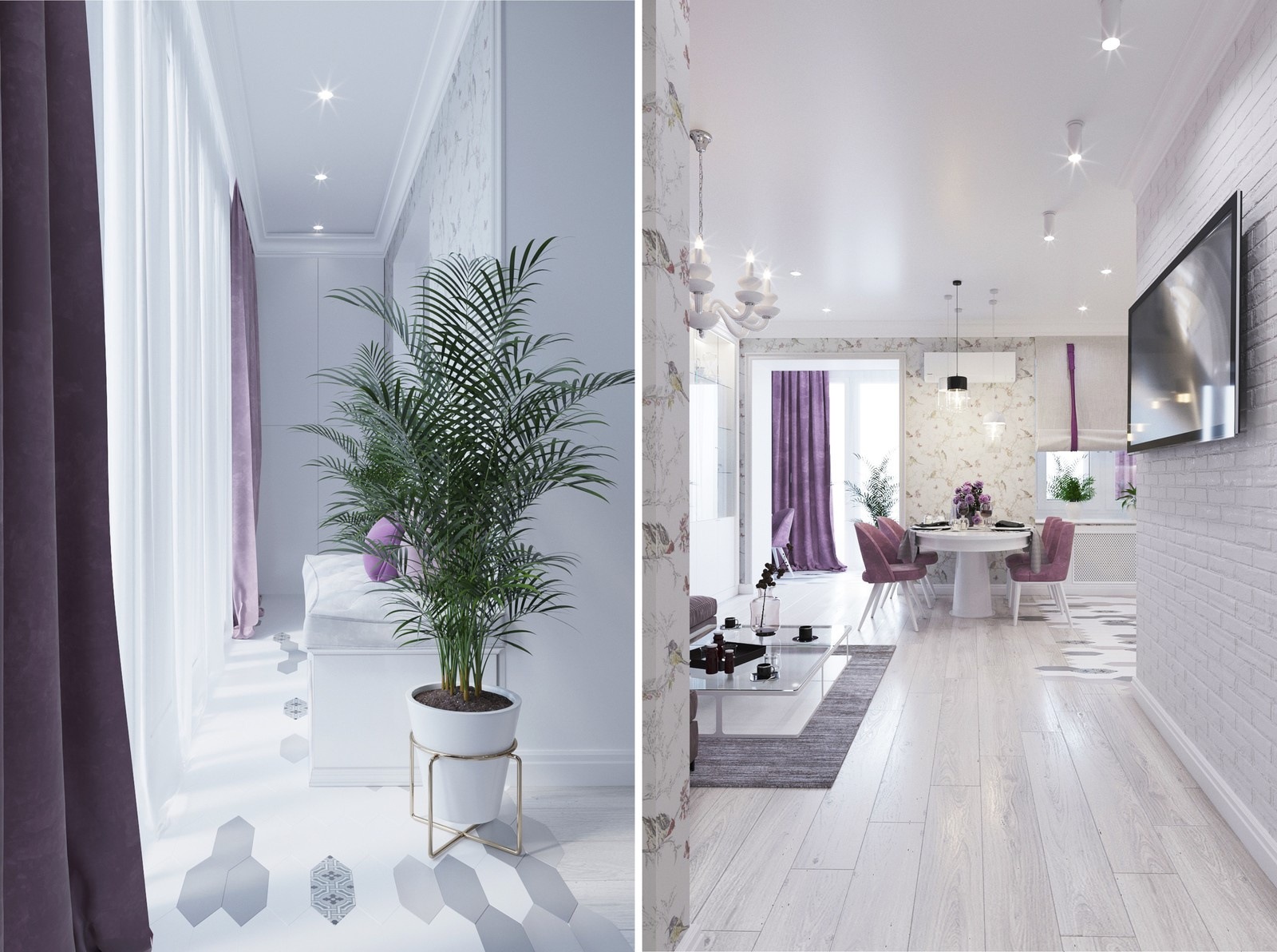 квартира в легкой неоклассике